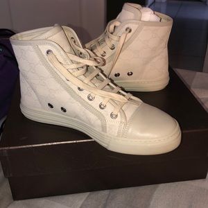 White Gucci Hightop Sneakers